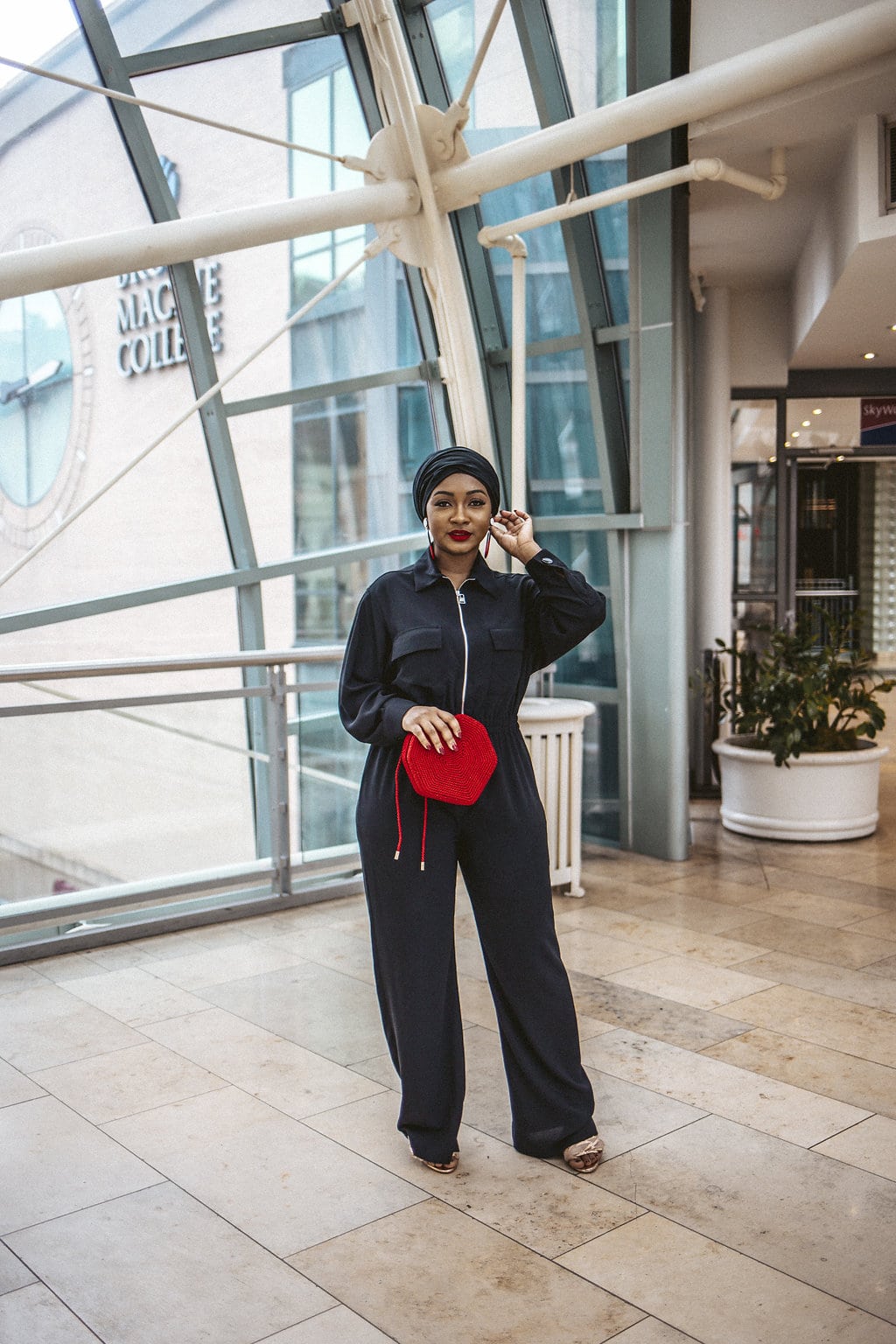 Valentines Day Outfit: A Touch of Valentine's Red by popular Indianapolis modest fashion blogger Tales & Turbans