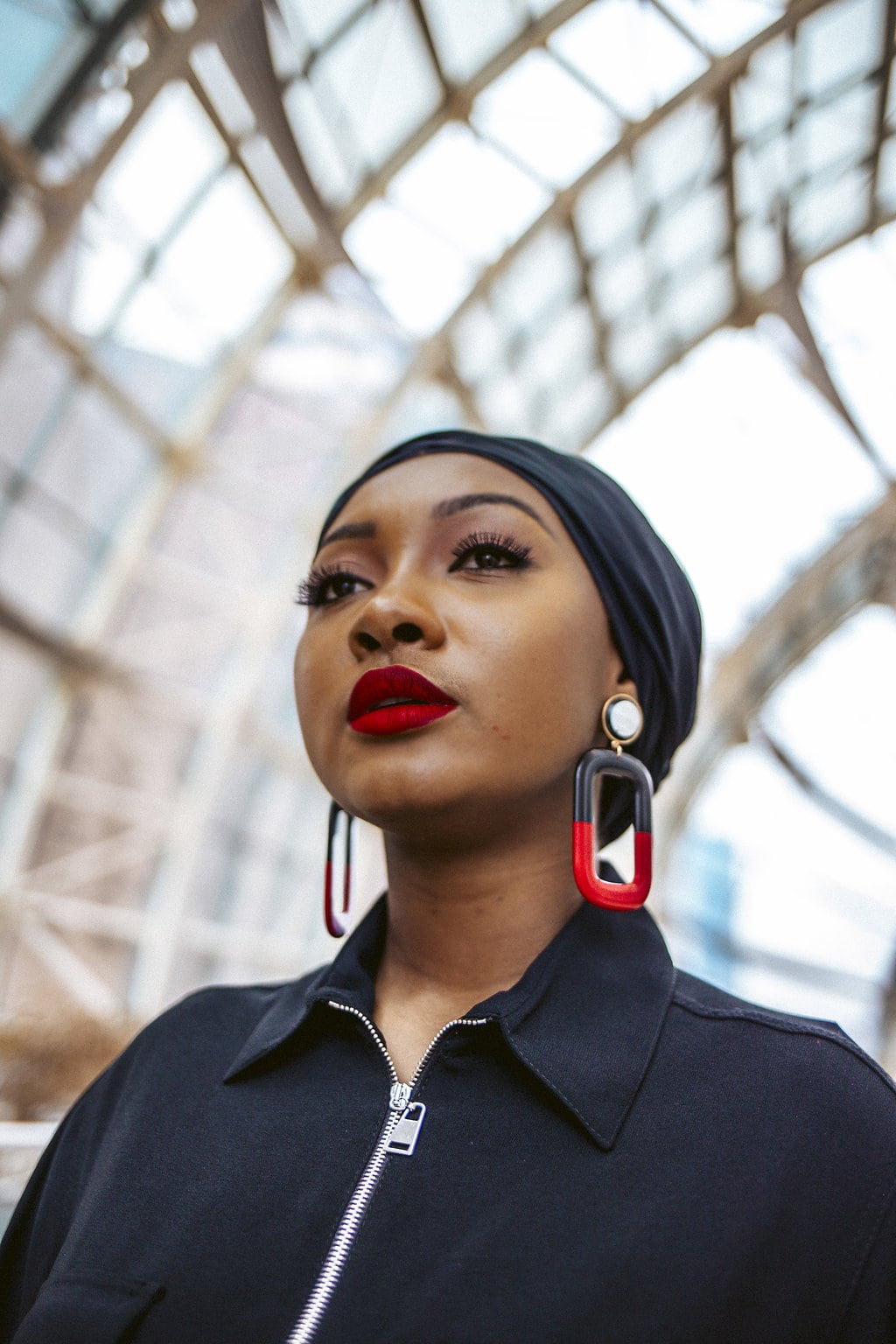 Valentines Day Outfit: A Touch of Valentine's Red by popular Indianapolis modest fashion blogger Tales & Turbans