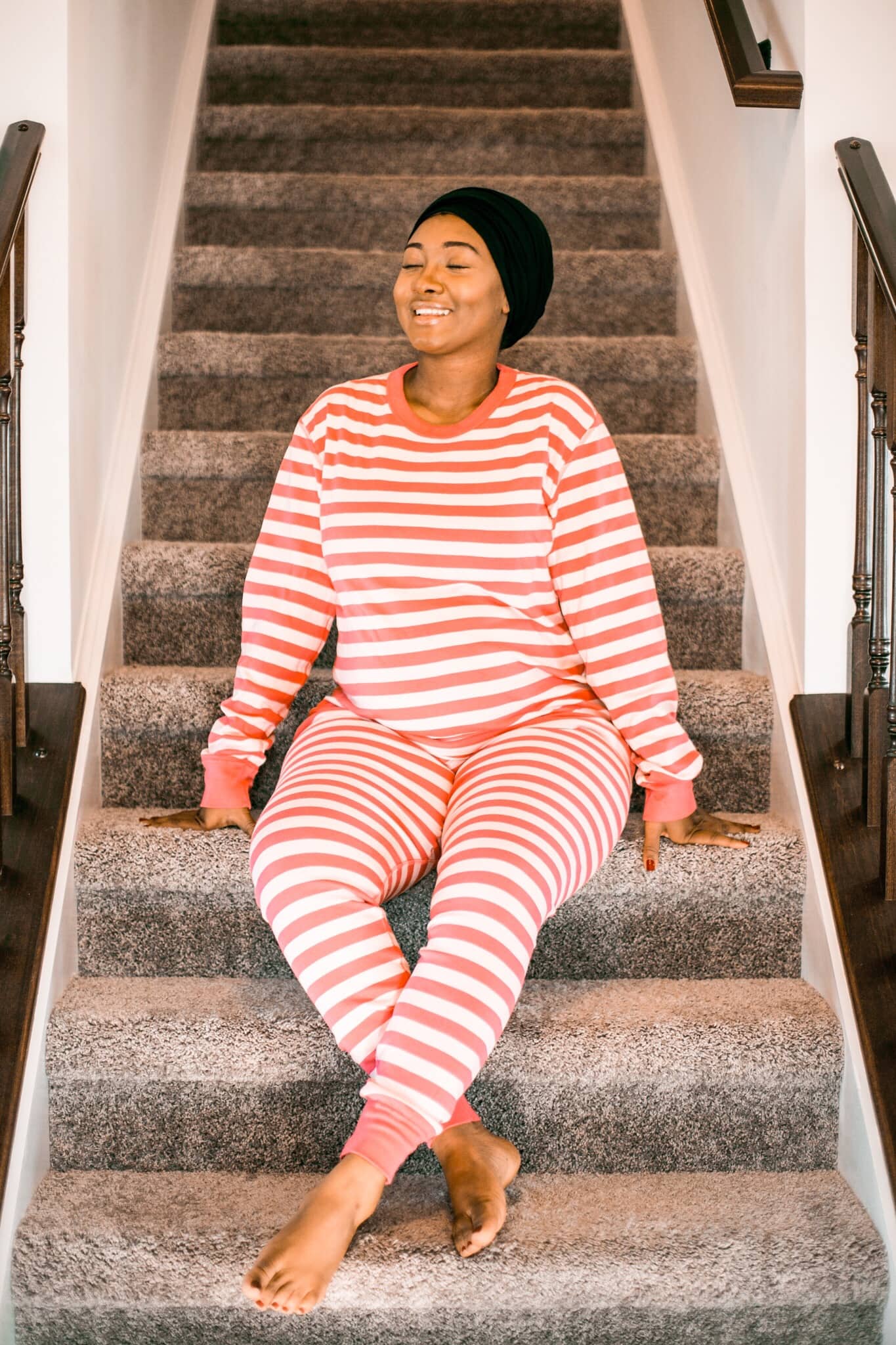 Pink Pajamas - Maternity shoot