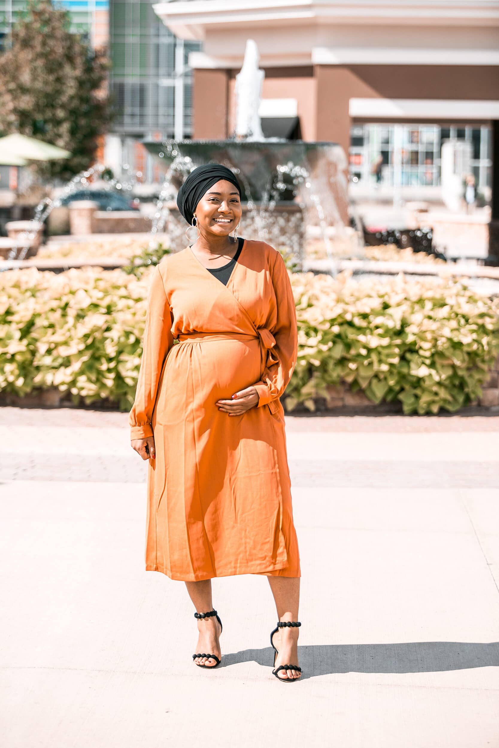 Fall fashion Maternity Dress